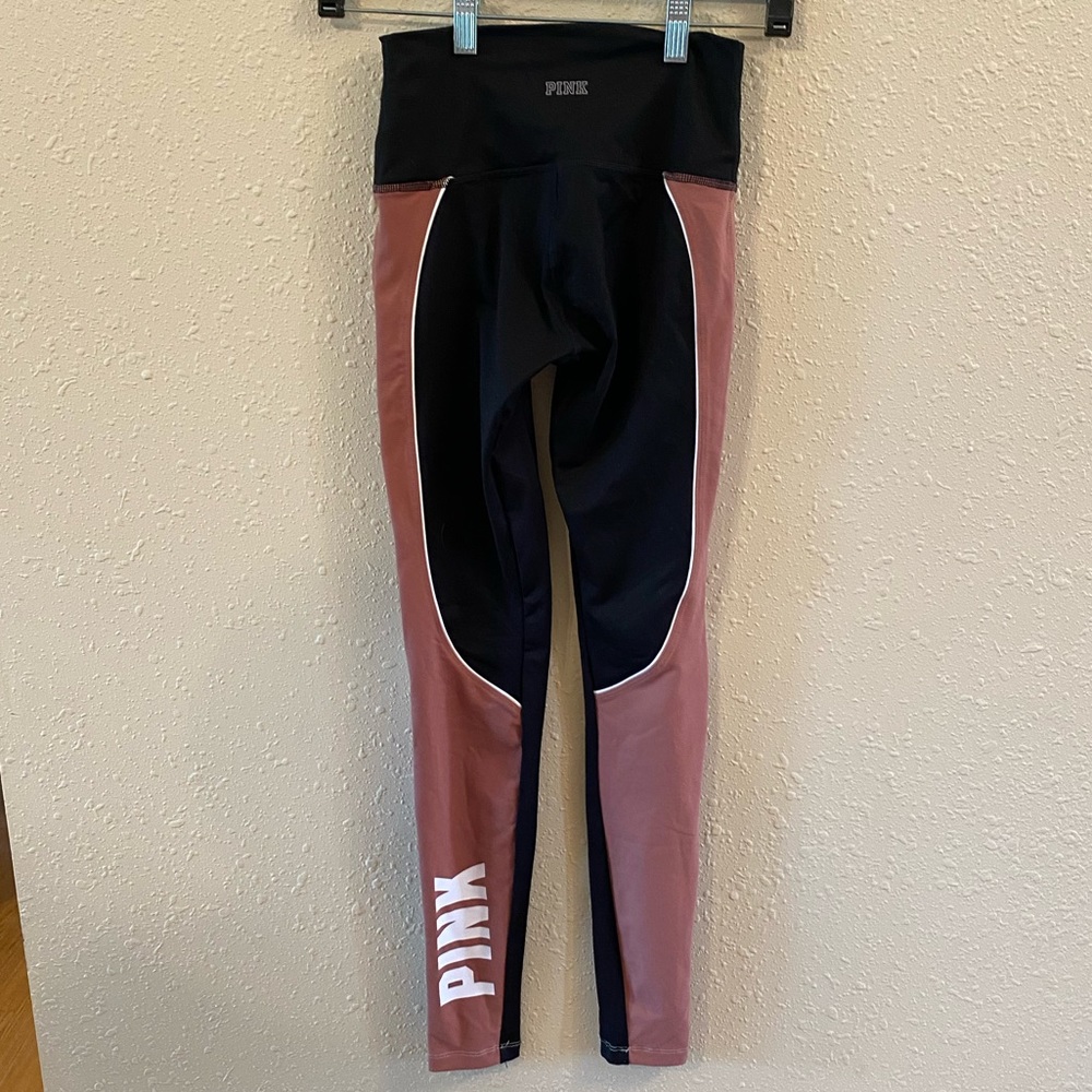 PINK leggings black and pink, size XS
